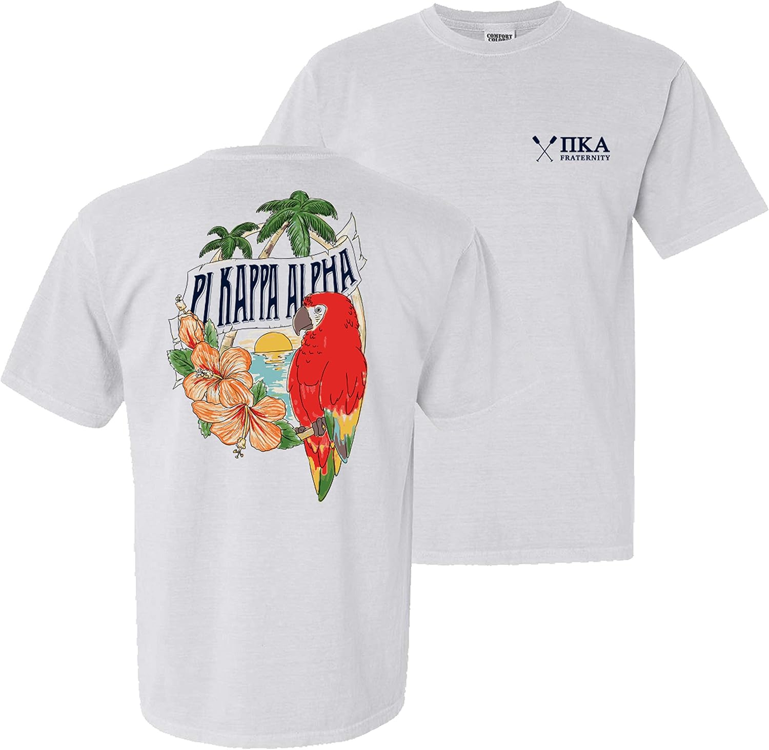 Pi Kappa Alpha Fraternity Greek Comfort Colors Tropical Tee Pike