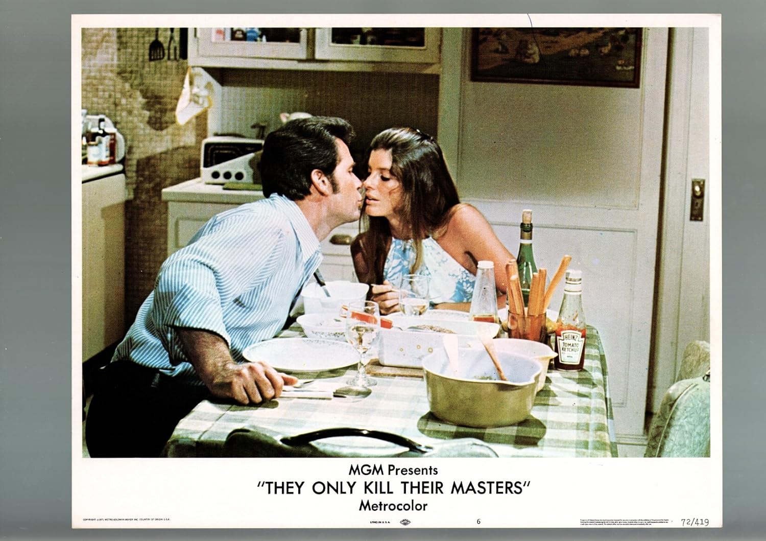 MOVIE POSTER THEY ONLY KILL THEIR MASTERSLC6VF/NM
