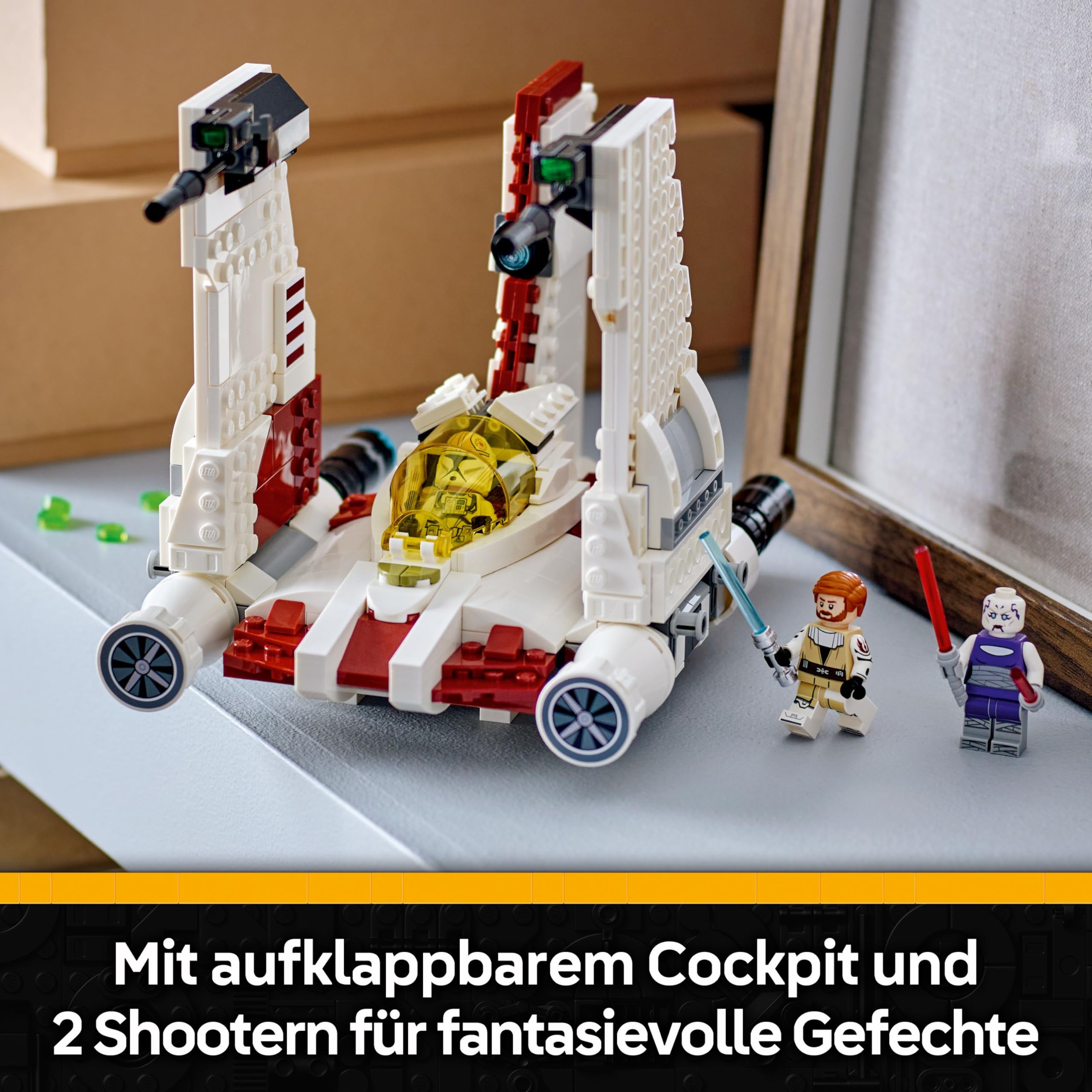 LEGO Star Wars: The Clone Wars V-19 Torrent-Sternjäger - Kreatives Spielzeug mit Minifiguren und Lichtschwert - Geschenk für Kinder - Modellbau für Mädchen und Jungen ab 9 Jahren - 75432
