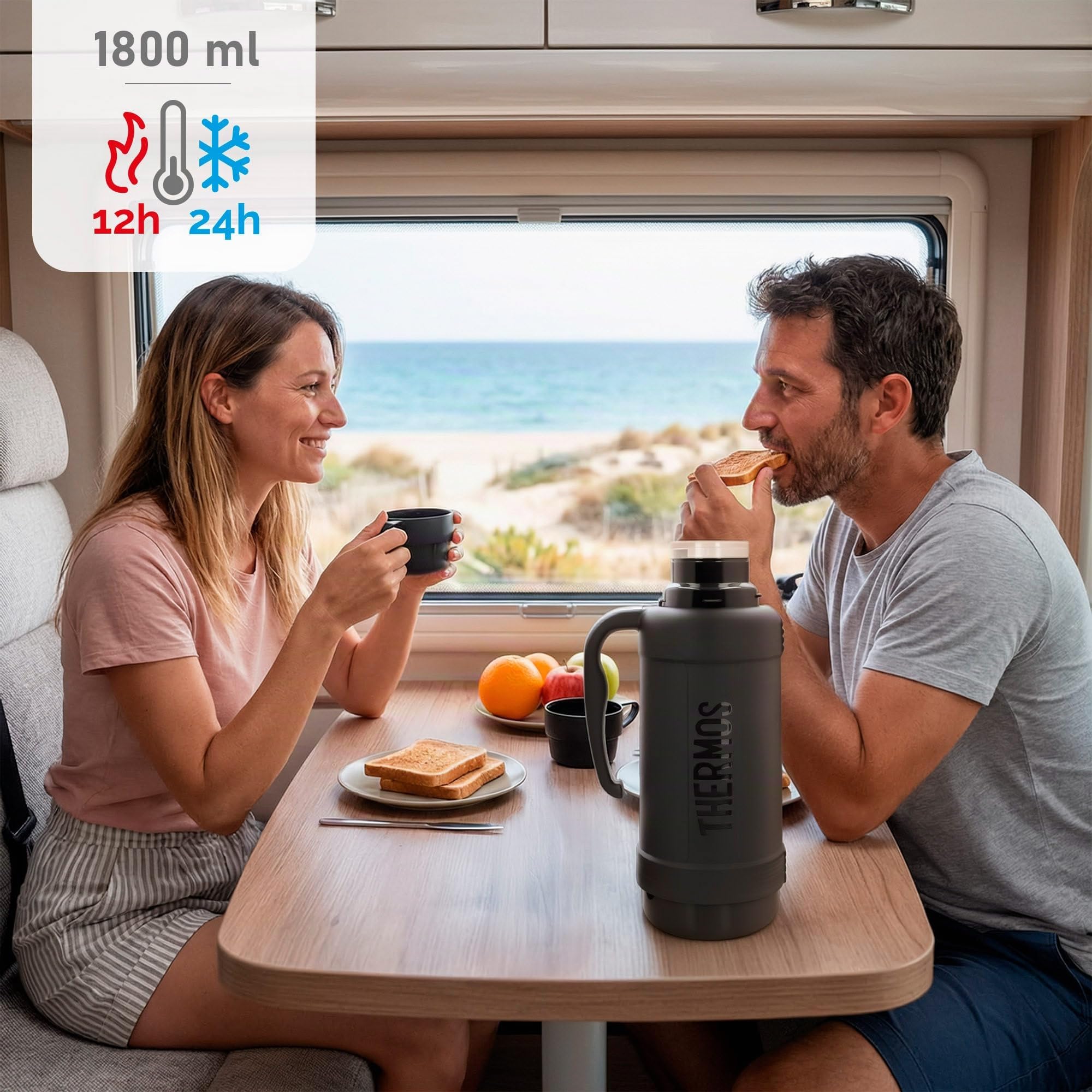 Thermos Eclipse 186882.0 Bouteille isotherme Anthracite 1,8 l
