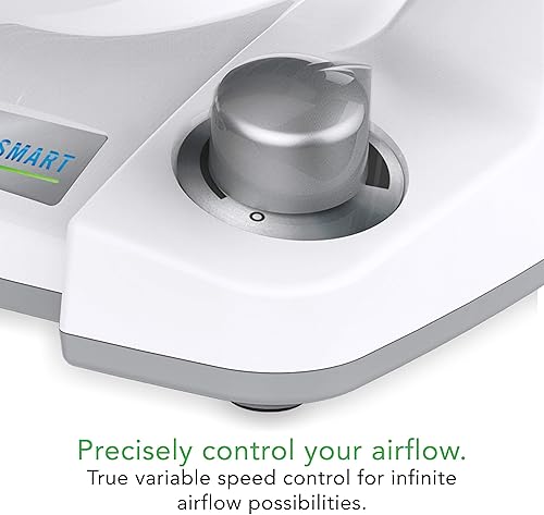 Miniatura 4 de Vornado Ventilador circulador de aire compacto Energy Smart 133DC con control de velocidad variable, blanco, CR1-0349-73 y Vornado VFAN Mini