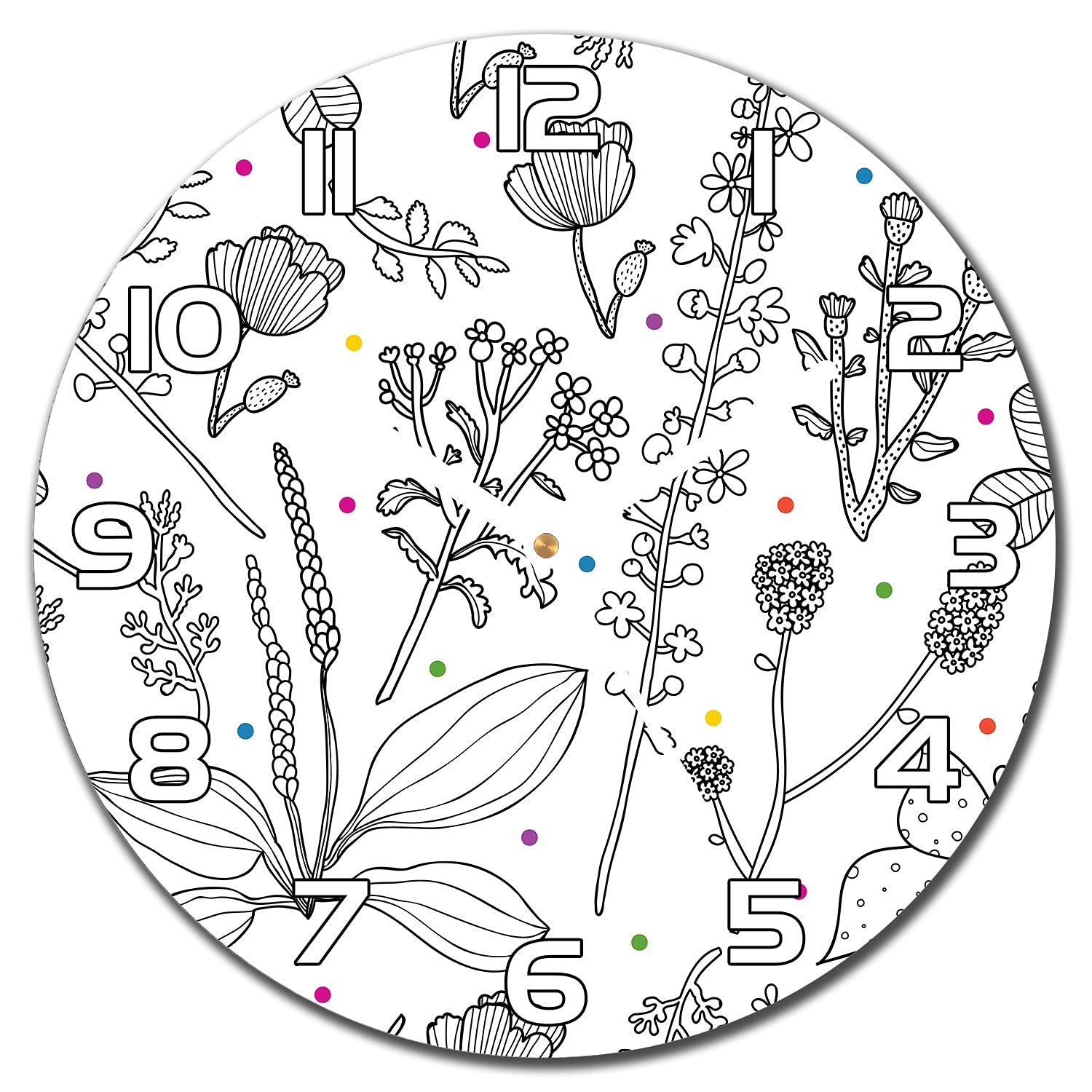 Horloge en verre murale Coloray pour sublimer votre salon moderne et votre cuisine