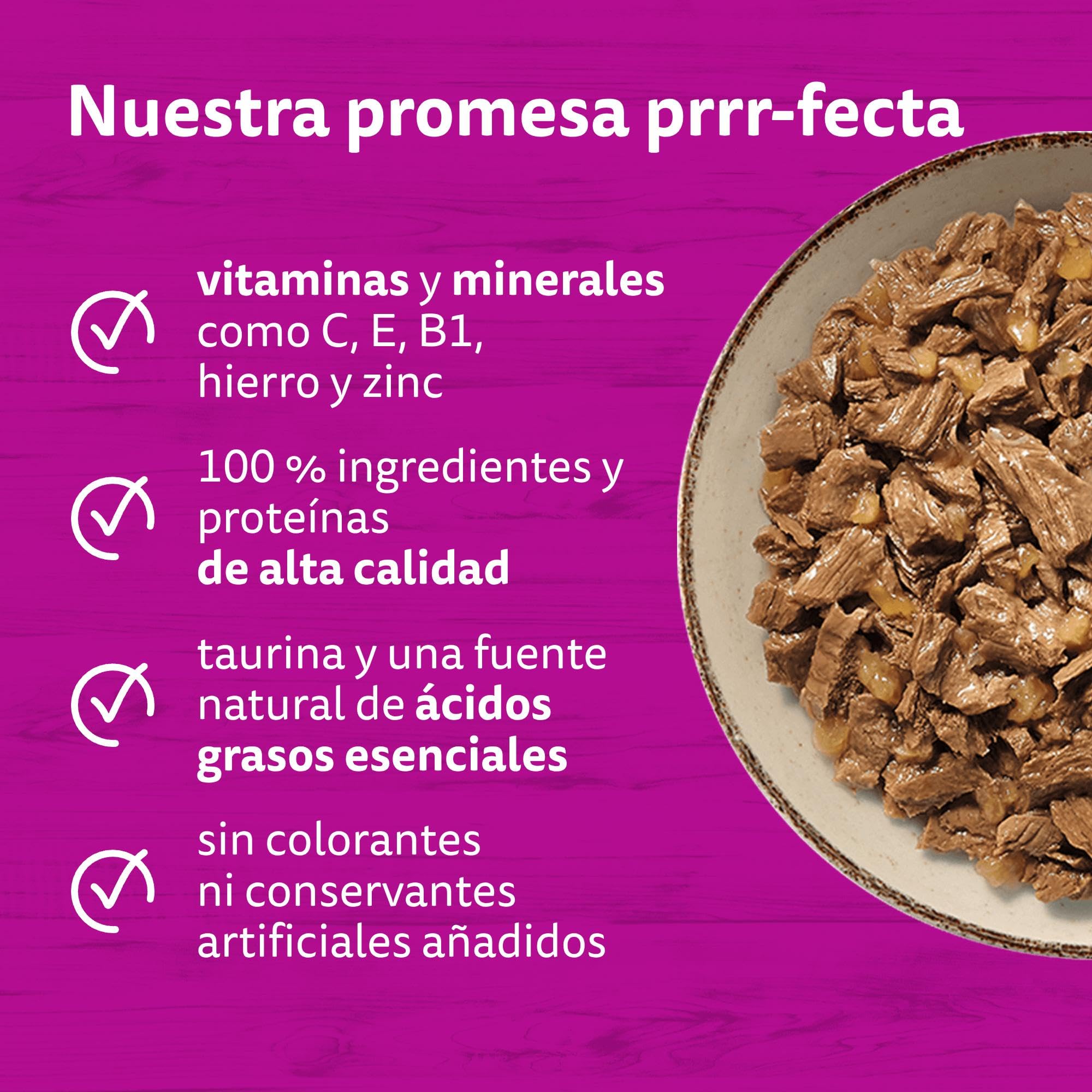 WHISKAS Comida húmeda en gelatina Gatos Adultos Tiernos bocados Ave - 13 x 4 bolsitas x 85g