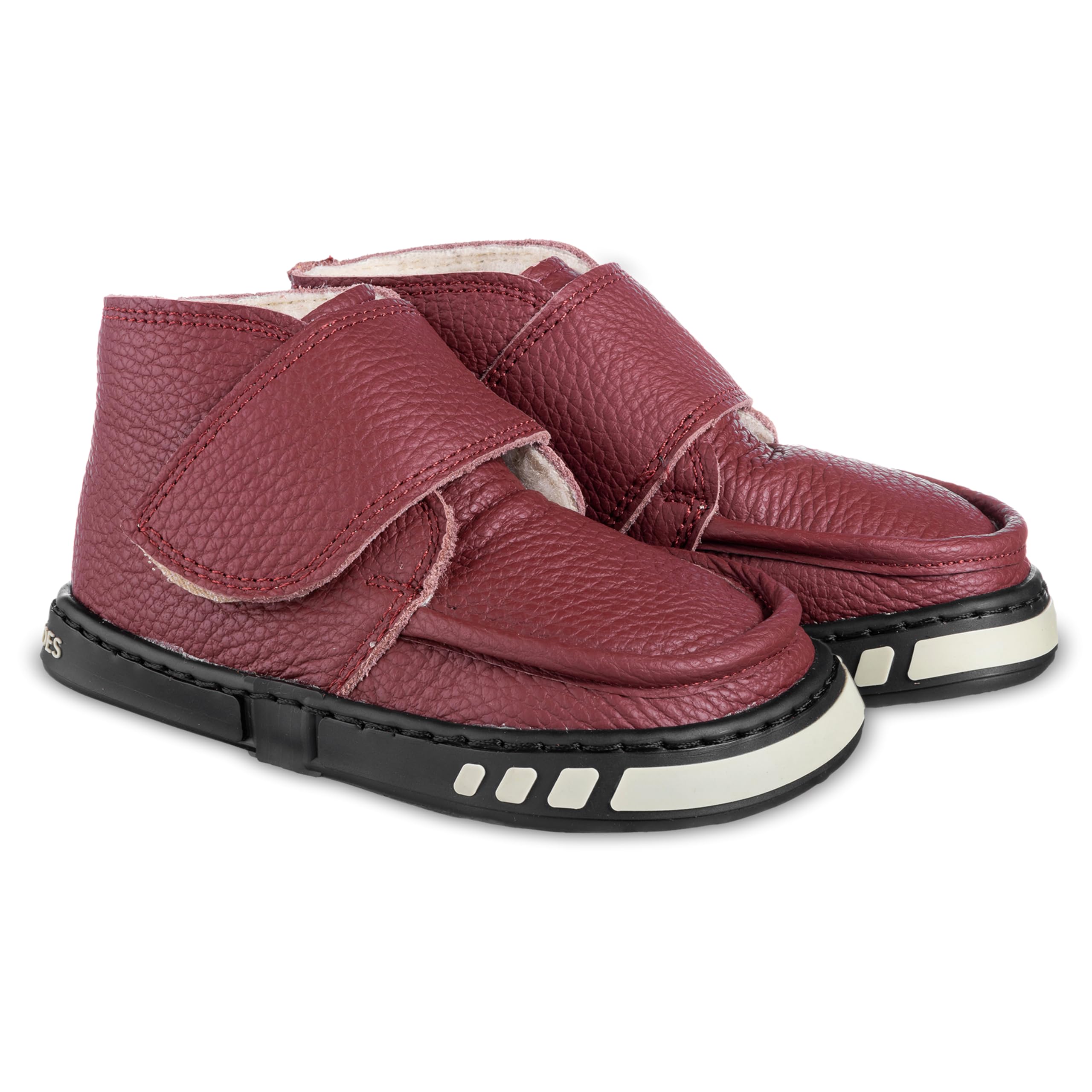Magical Shoes Barfußstiefel für Kinder, gefütterte Barfußschuhe für Mädchen & Jungen, Winterstiefel mit Futter 50% Wolle, Halbstiefel Leder, Winter Kinder-, Babyschuhe, Ziu Ziu
