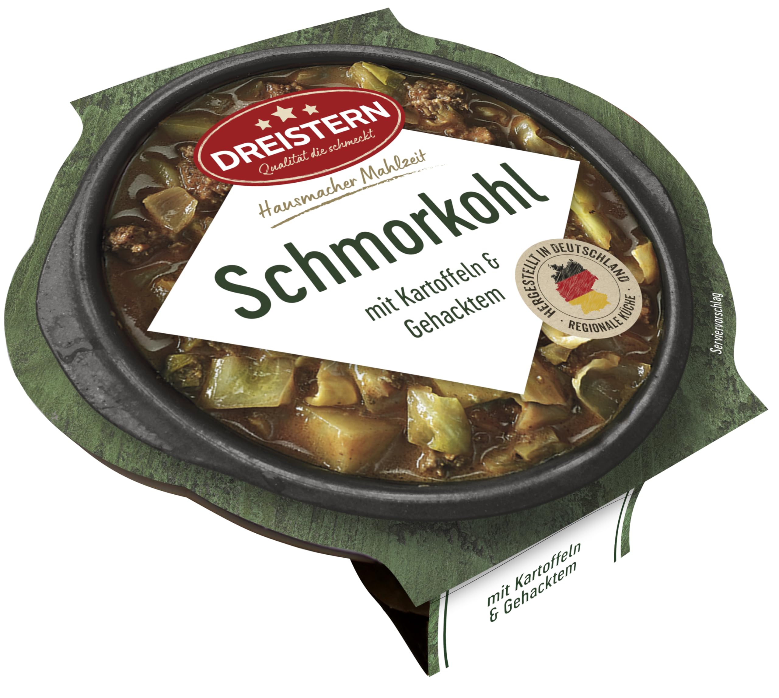Dreistern Schmorkohl mit Kartoffeln, 400 g (Packung mit 6)