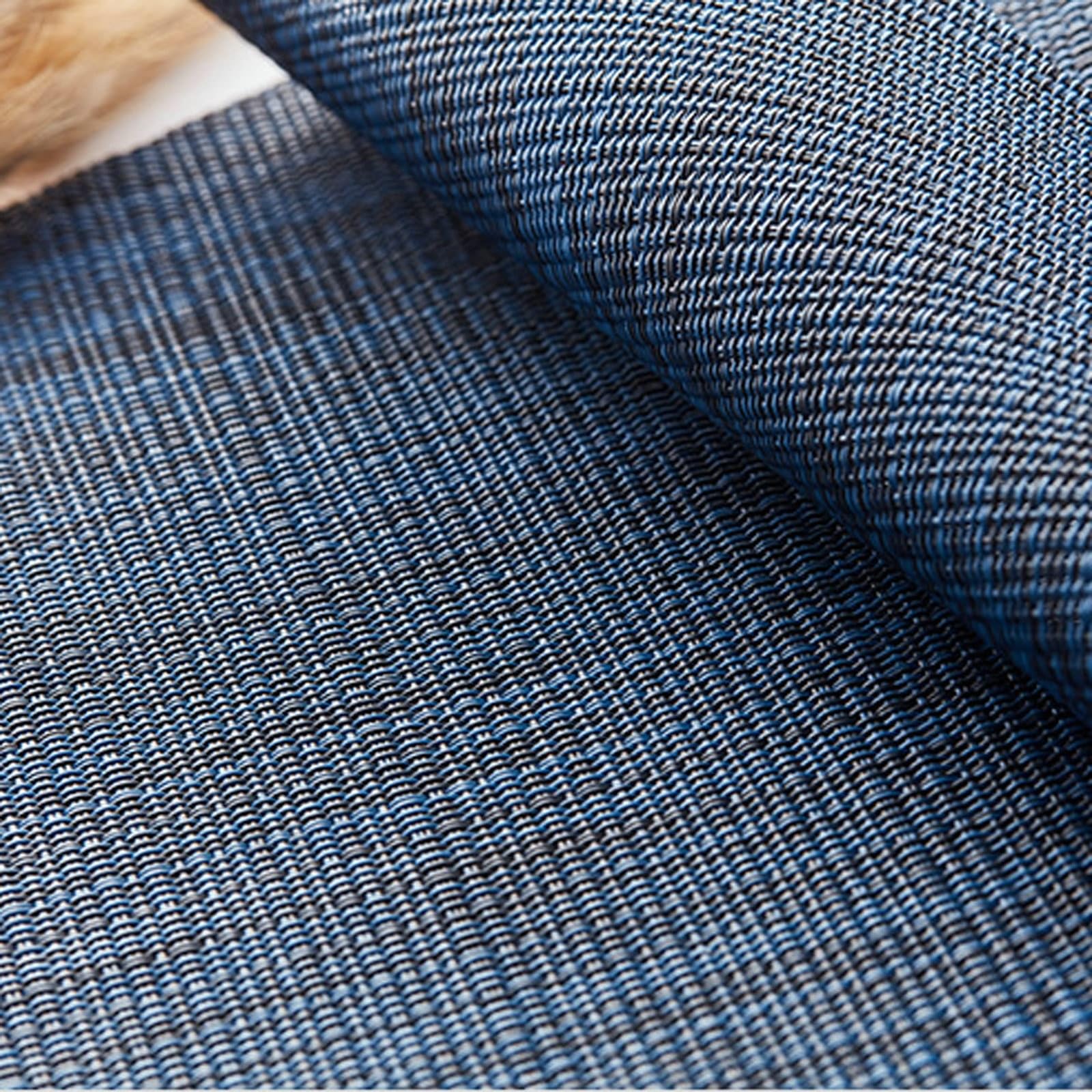 Lot de 6 sets de table modernes, 70 % vinyle, 30 % polyester, bleu marine, couleur unie, carrés, lavables, personnalisés, pour la cuisine, 45 x 30 cm