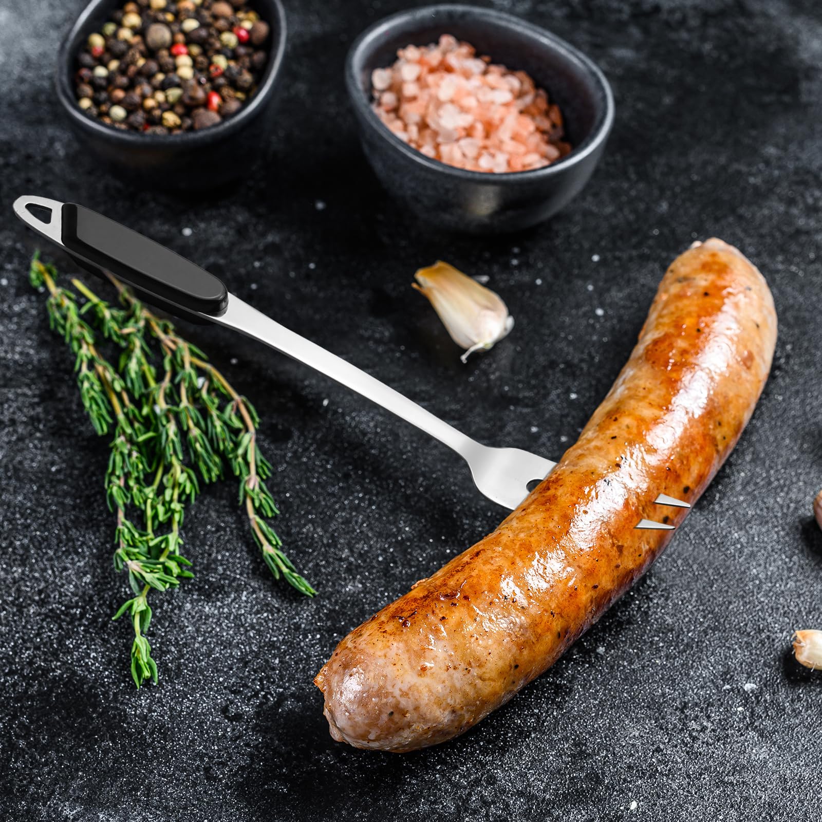 Teyyvn Ustensiles de cuisine en acier inoxydable 8 pièces