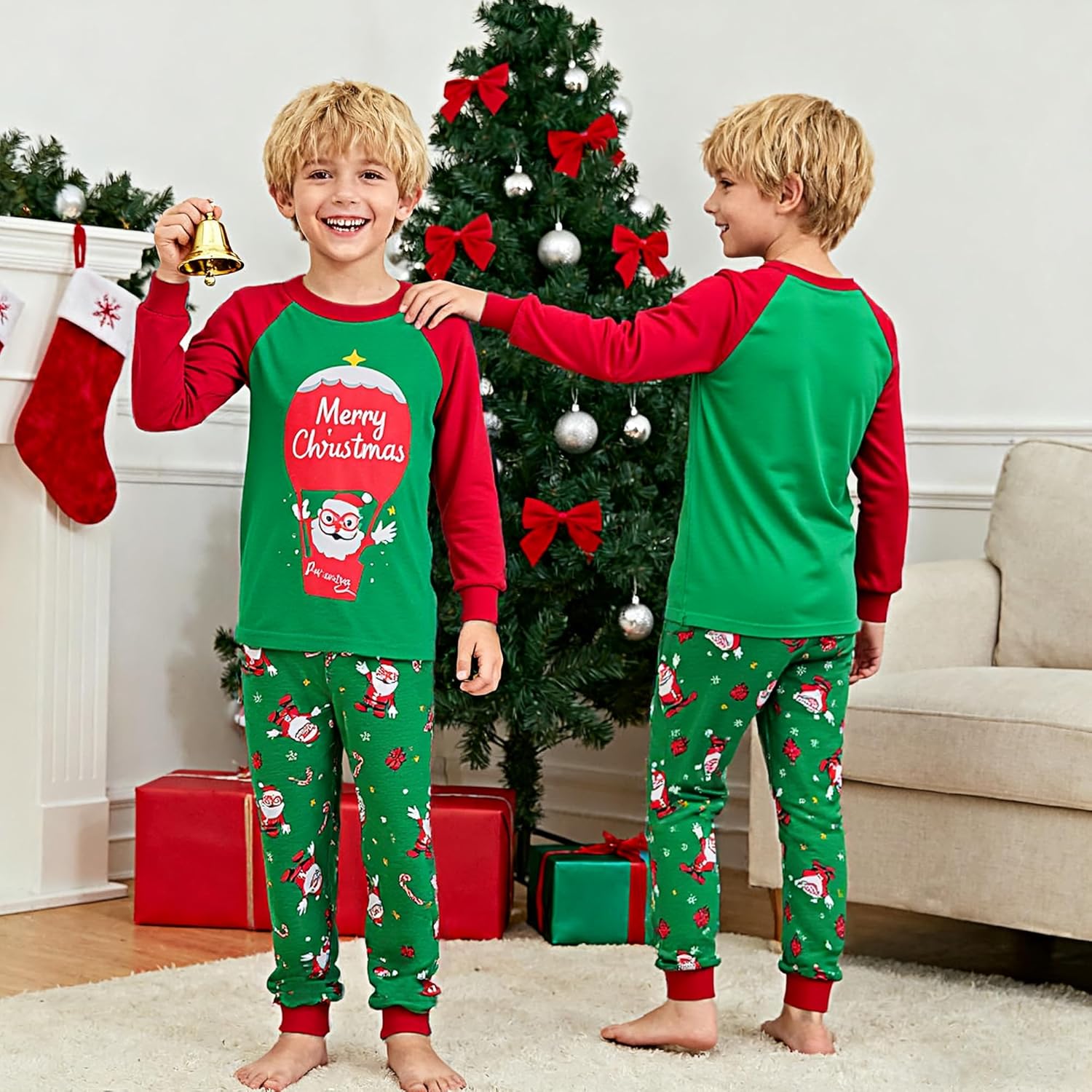 HYCLES Boy Christmas Pajamas Set for Kids 2-12T Toddler Kids Pjs 2 Set - Image 3