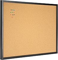 Vista 10 de Tablón de anuncios OWLKELA de corcho de 14.6 X 11 pulgadas, tablero de anuncios montado en la pared, tablero de anuncios con mensaje, perfecto