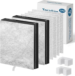 2 Pcs Replacement Filter For TeraAire Air Purifier, 4-In-1 Grade HEPA Filters Compatible With TeraAire Air Purifier PR3 (2 PACK)