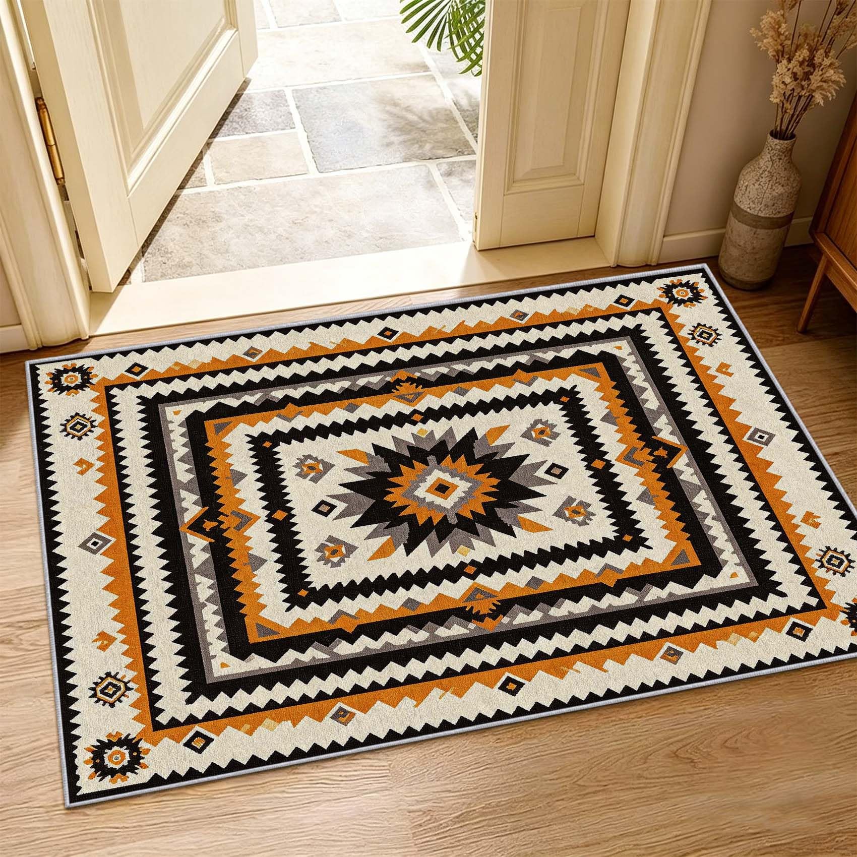 Tappeto Salotto 120x170 cm Retro Sud-Ovest Moderno Pelo Corto