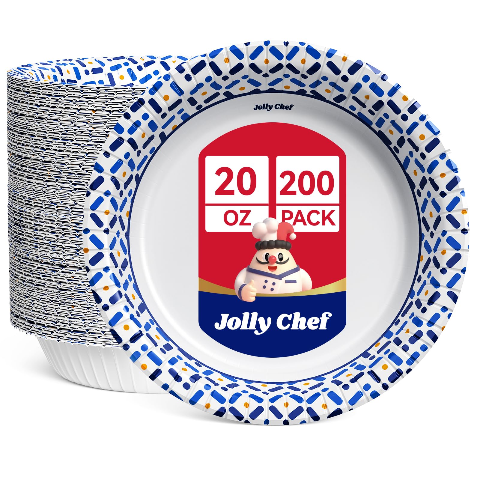 JOLLY CHEF Paper Bowls - 200 Count -1 JOLLY CHEF Paper Bowls - 200 Count -1