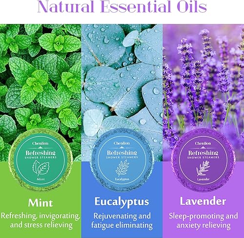 Miniatura 7 de Set de regalo de bombas de baño para mujer, 9 bombas de baño + 6 vaporizadores de ducha + 1 diadema de spa, bombas de baño de burbujas orgánicas