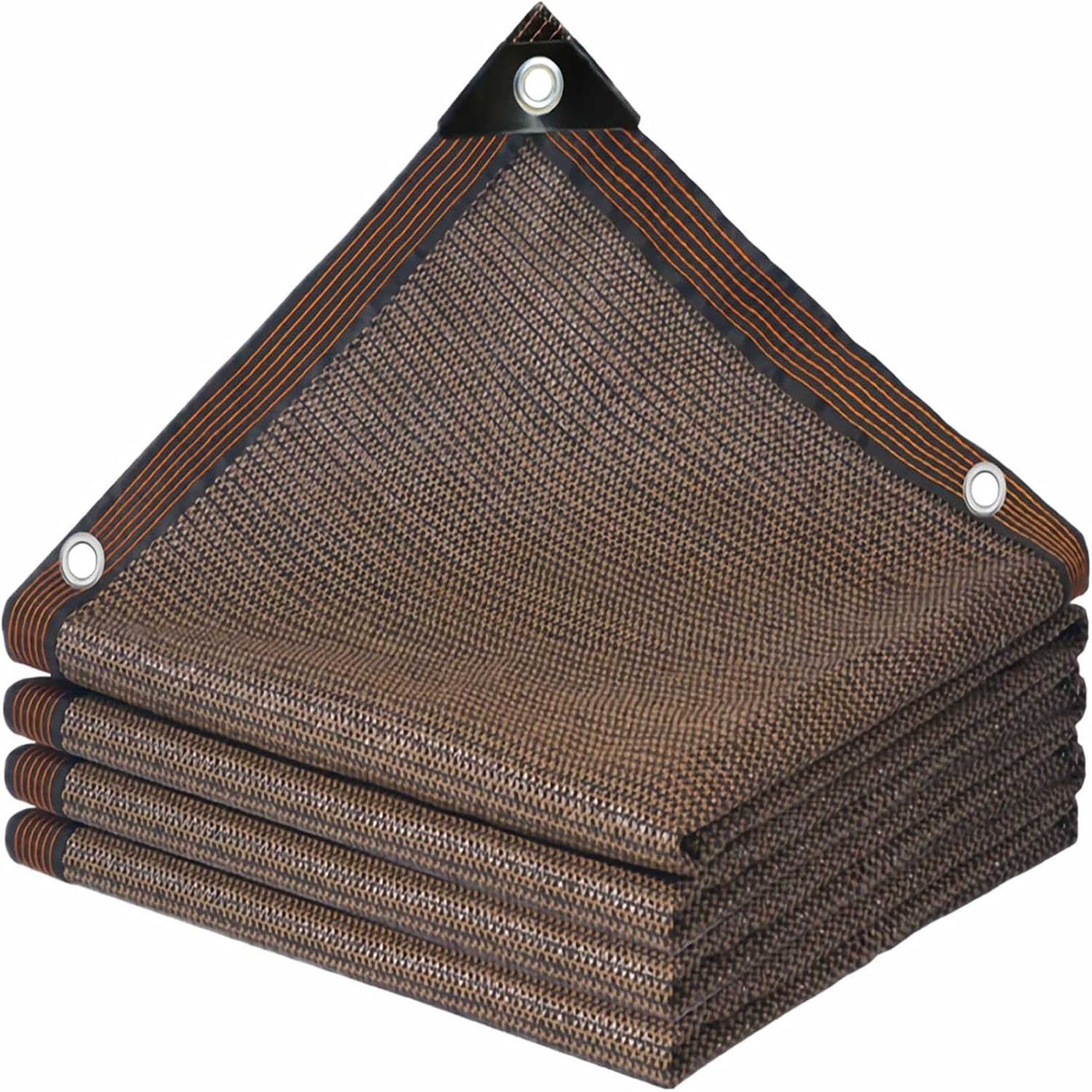 Tissu d'ombrage 135x345 cm marron anti-UV pour serre et jardin