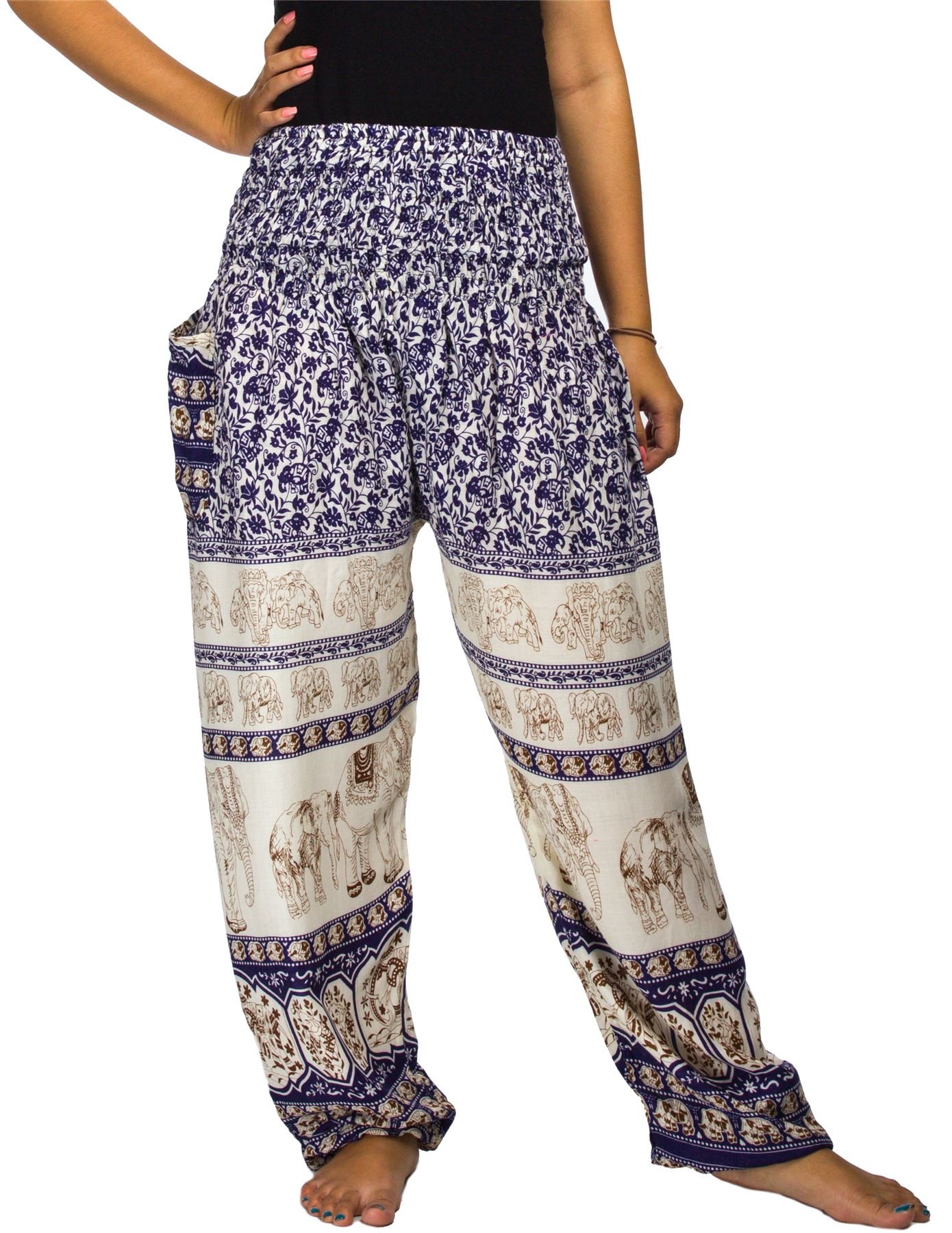 Lofbaz Harem Pants for Women Yoga Boho Hippie Clothing Womens Palazzo Bohemian Pajama Trousers Beach Indian Gypsy Genie Clothes — view 43