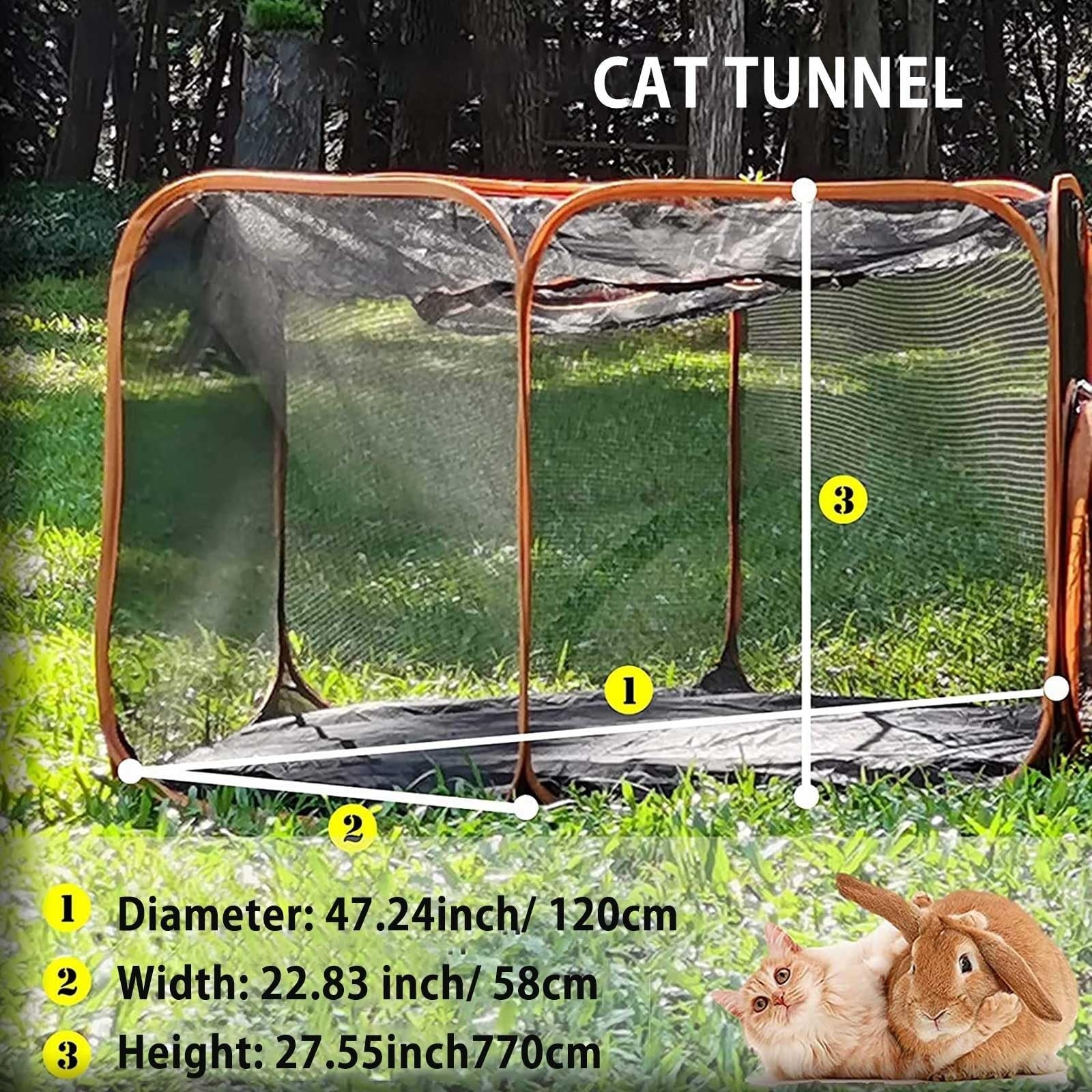 Tunnel pour Chat 6 en 1, Tente Pliable pour Chat, Jouets pour Tunnel de Jeu pour Animaux de Compagnie, enclos extérieurs pour Chat, Tunnel d'épissure Gratuit, Tunnel de Jouet interactif pour