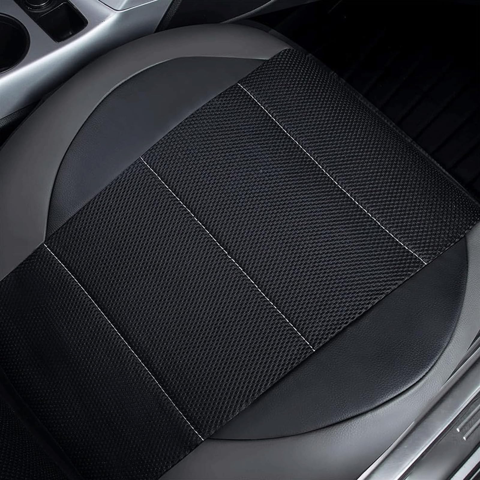Coprisedili Auto Per VW Tiguan (5N) 1a Generazione 2009-2016 - Set 5 Pezzi In Pelle (Antimacchia E Traspirante)