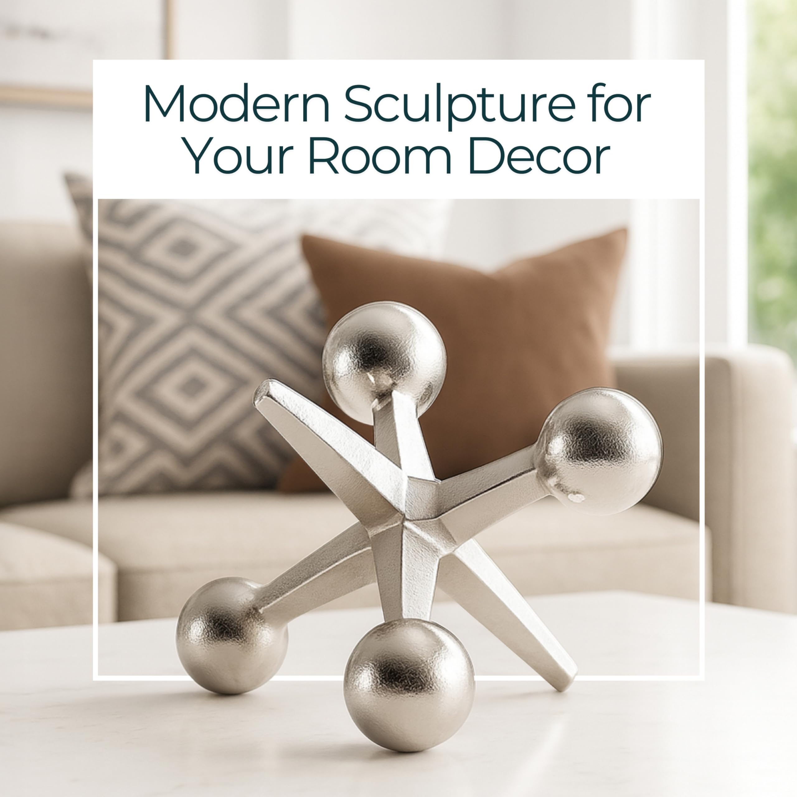 Amazon.com: Modern Decorative Sculpture Figurine - Home Accent for