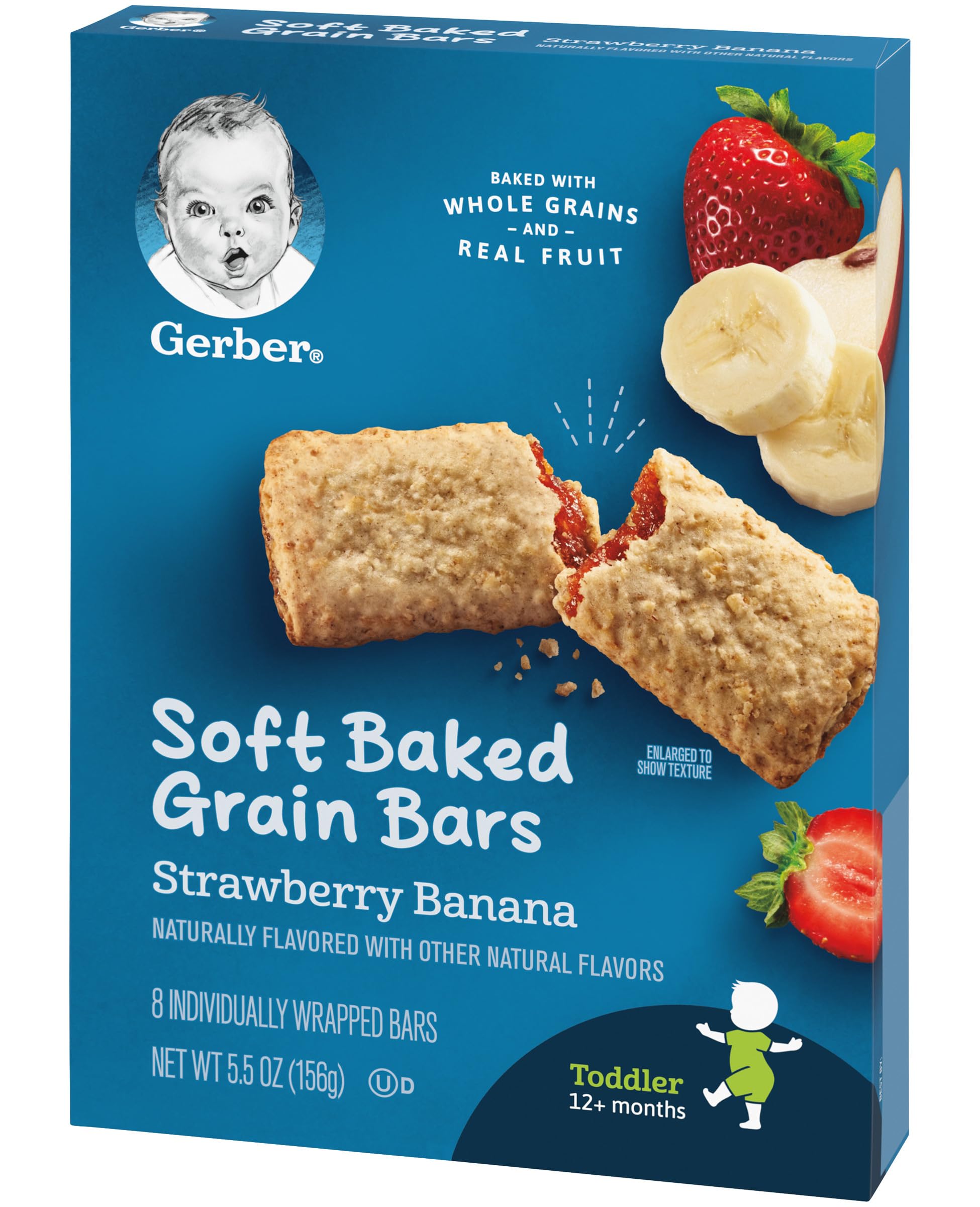 Strawberry Banana Soft Baked Grain Bars, 156 g