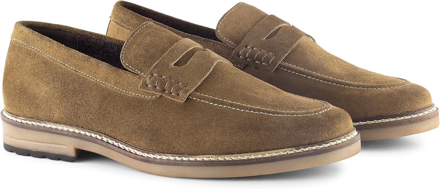 Silver Street London Belmont Premium Suede Loafers for Men Extra Padded Breathable Mens Casual Shoes Comfortable Moccasins Slip On Flats