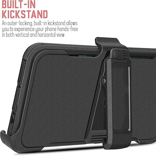 Miniatura 5 de Funda con clip para cinturón para iPhone SE 2 generación 2020, iPhone 8, iPhone 7, clip para cinturón, protección completa, funda híbrida resistente