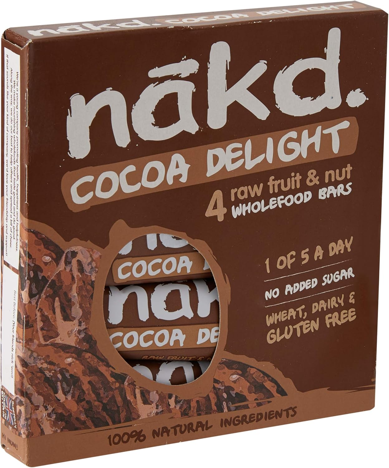Nakd Cocoa Delight Bars 4 Pack, 140g Amazon.co.uk Grocery