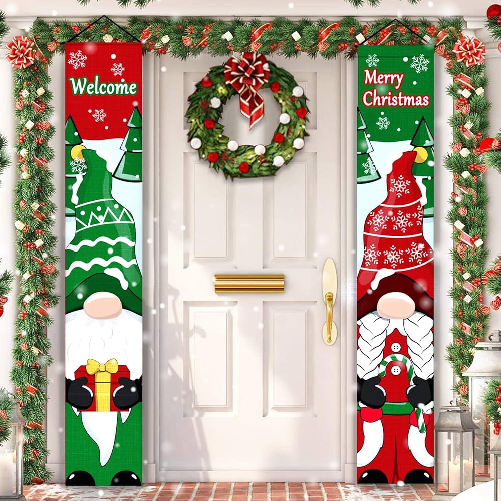 Christmas front door signs Clearance