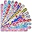 Nail Files (24 Pack), Colorful Emery Board Nail File for Natural Nails Double Sided 180 Grit Professional Fingernails Emory Boards Buffer Manicure Tool Nail Shaping Buffing Smoothing Filers Flowery