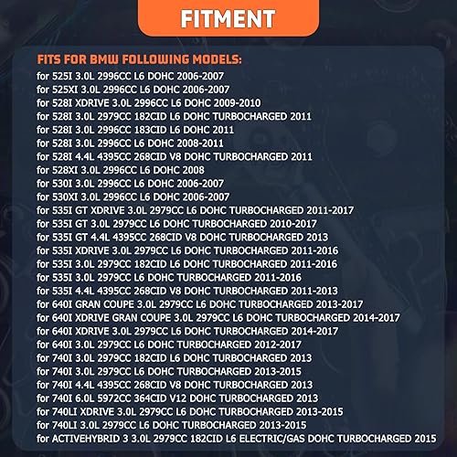 Miniatura 3 de 11318648732 11317502180 Kit de cadena de distribución del motor aplicado para 128i 125i 135i 325i 328i 335i 435i 525xi xDrive 640i 740i X3 X4 M2 M3