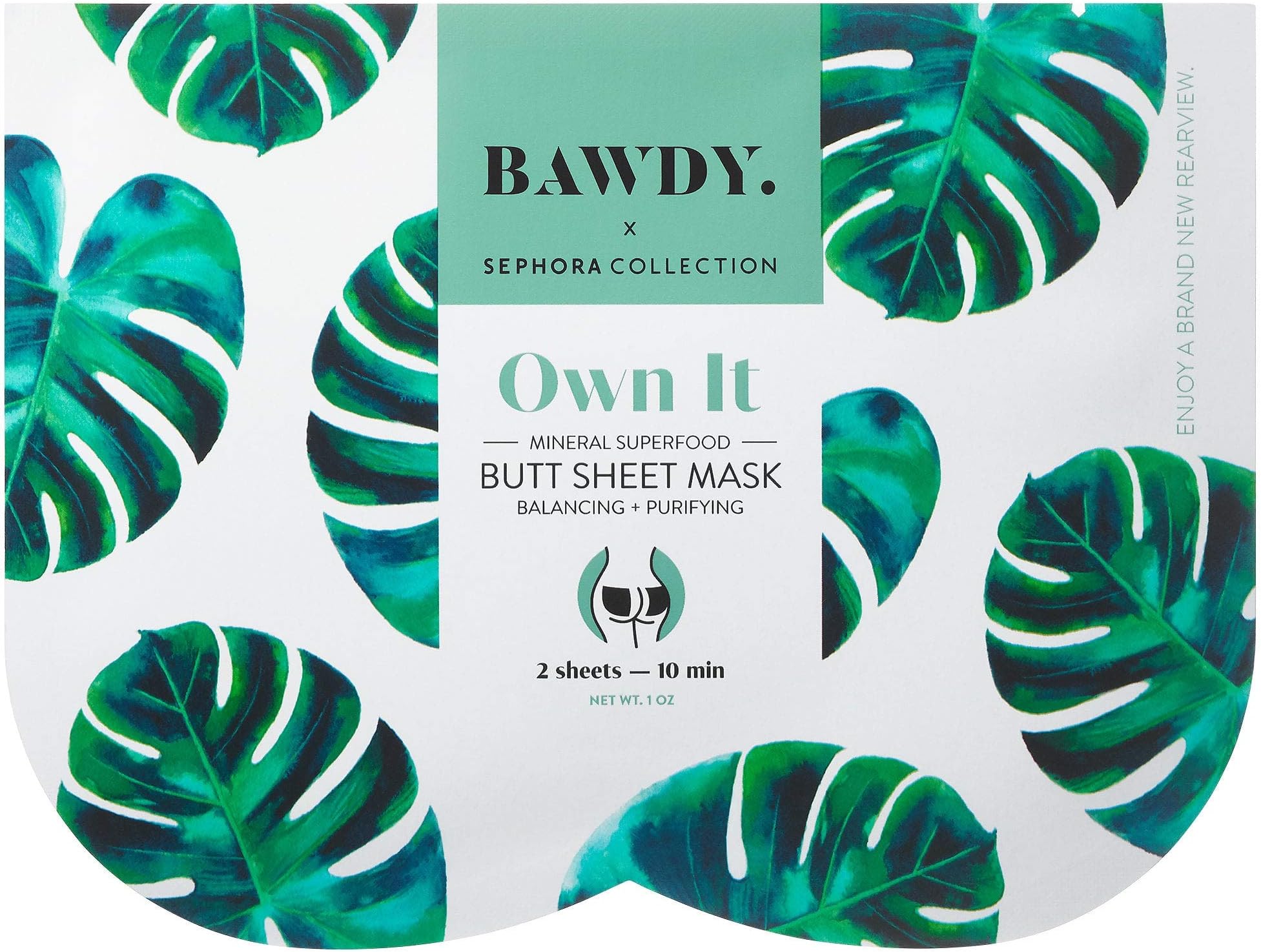 Bawdy x Sephora Collection Butt Sheet Mask, Own It