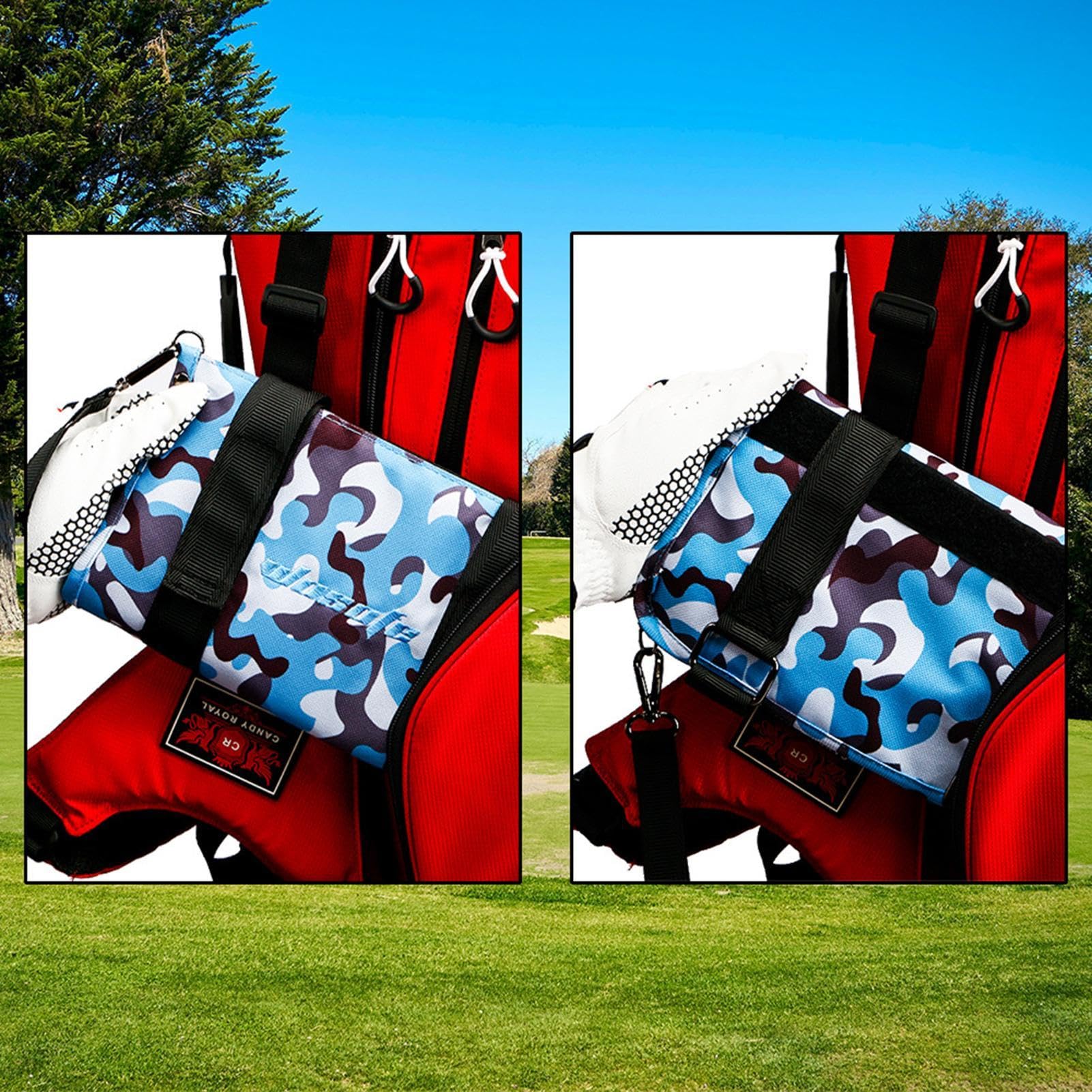 Custodia per borsa per palline da golf, custodia per borsa per da golf - Borsa per oggetti di valore con cerniera | borsa da golf per tee, organizer per sacca da golf, borsa pieghevole con m