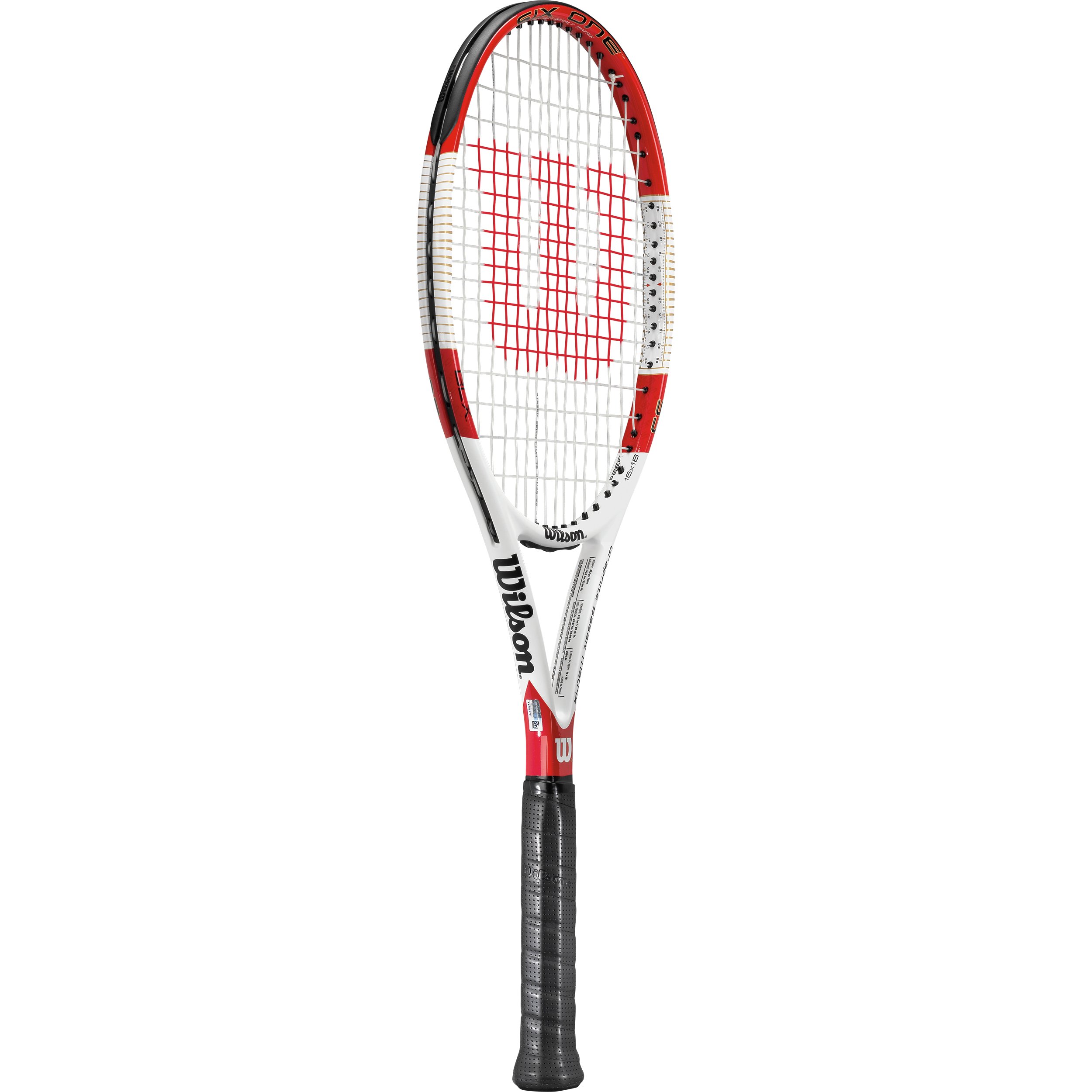 Wilson Six.One 95 16 x 18 Tennis Racket Multi-Coloured red/white