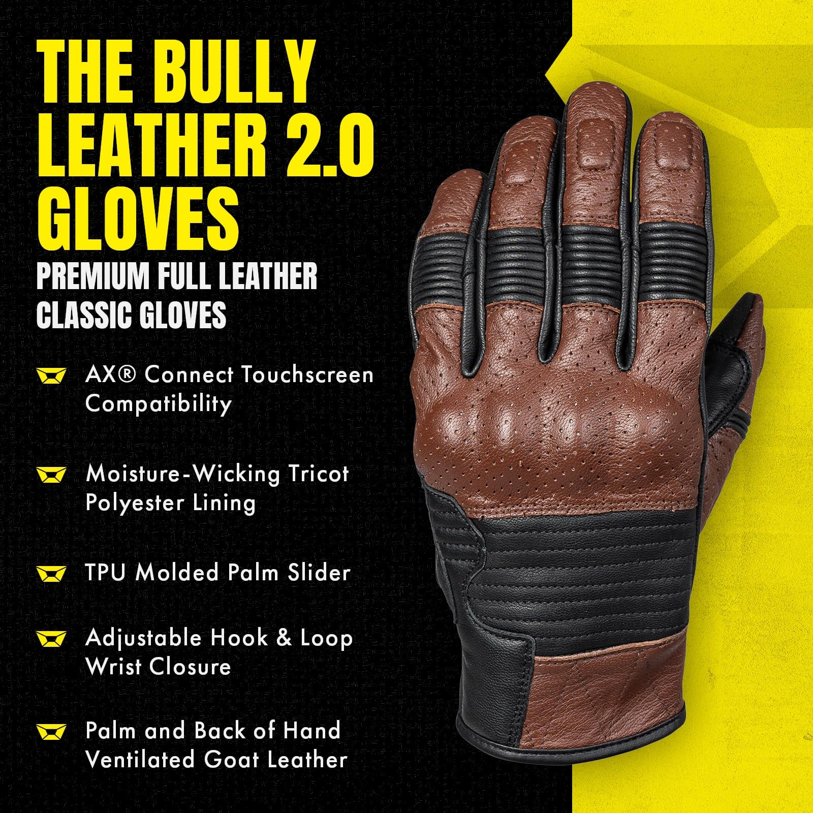 cortech The Bully Leather 2.0 Gants