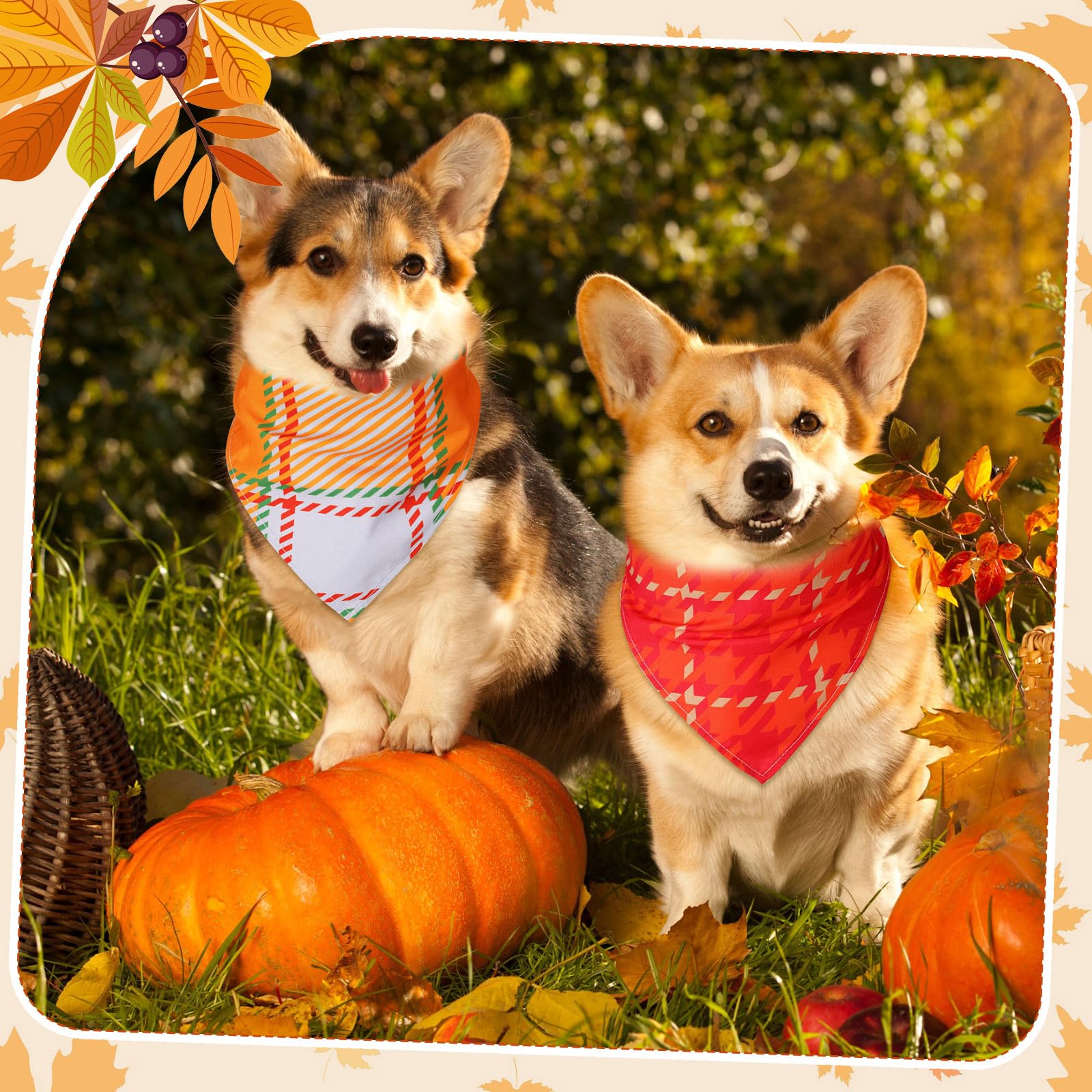 60 Pcs Spring Plaid Dog Bandanas Bulk - Adjustable Pet Scarves For Small To Large Dogs & Cats