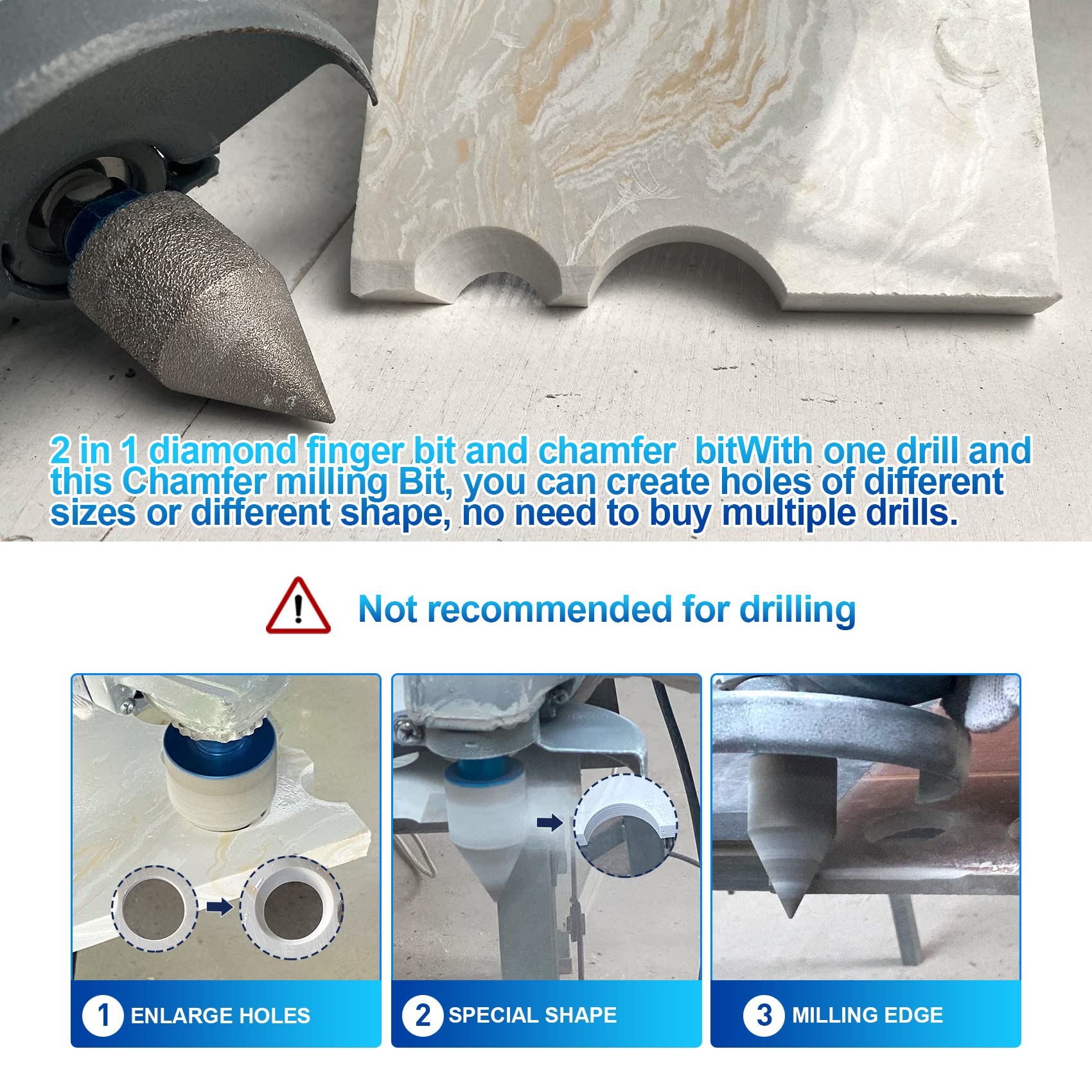 Fresa Diamantata 35mm Per Fori - Per Piastrelle, Marmo, Granito, Filettatura M14 - Foto 12