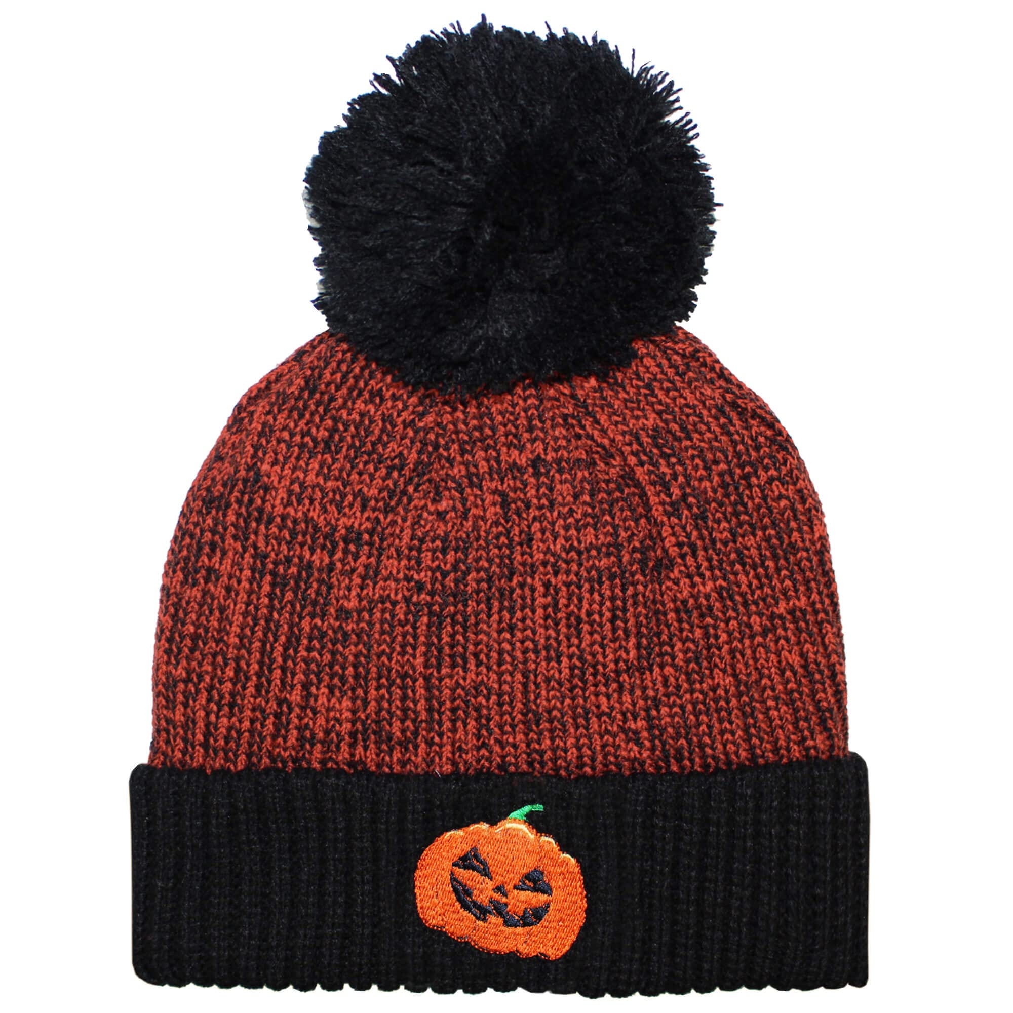 TeddyT's Children's Halloween Pumpkin Burnt Orange Bobble Hat (4-10 Years)