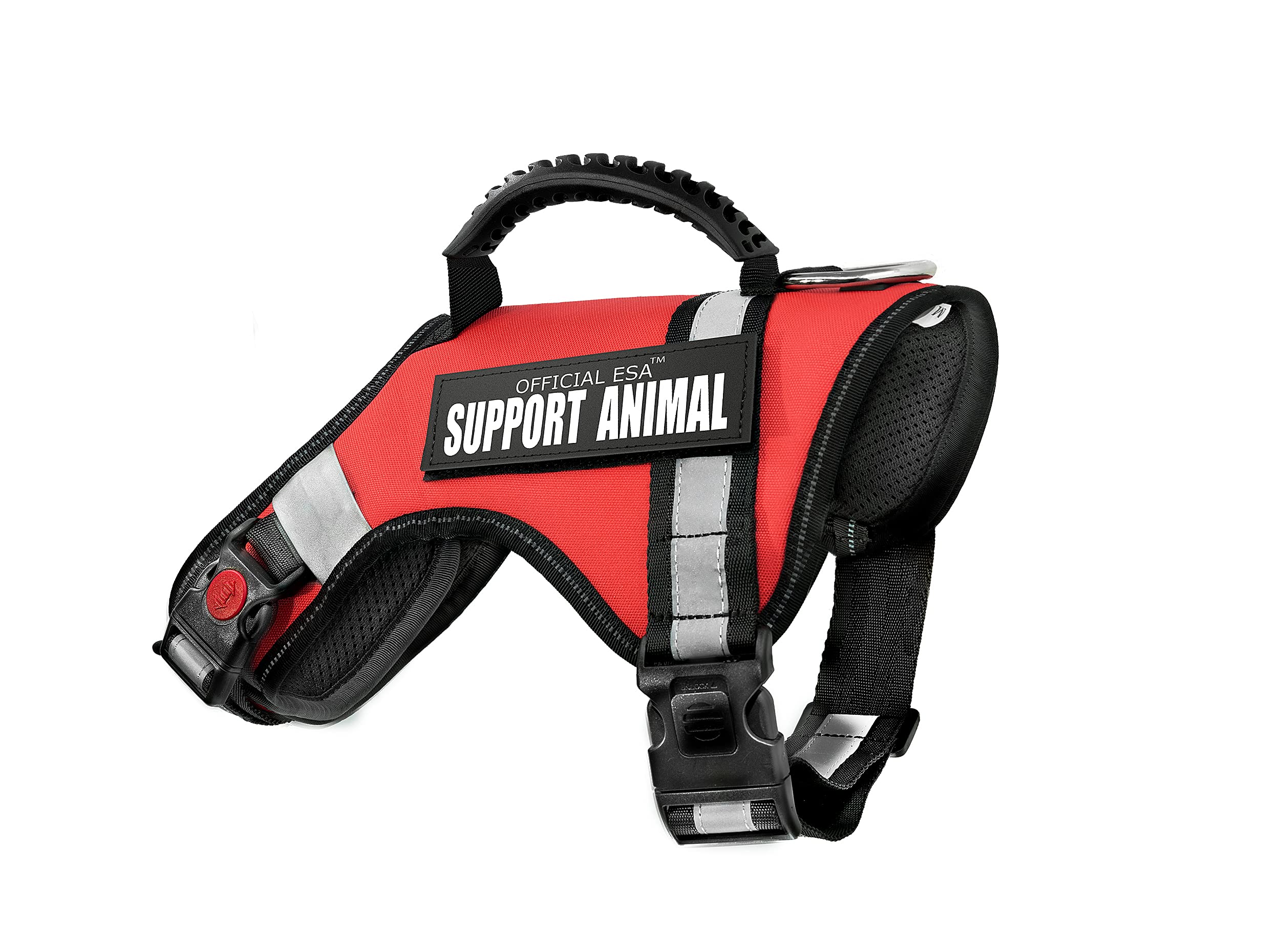 Support Pets Dog Harness: The Only Official ESA™ Vest for Easy Pet Recognition, Walk and Train All Dog Sizes, The Official PSD Highly Visible Harness, Adjustable, Soft and Padded (Small)
