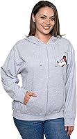 Vista 2 de Disney Sudadera con capucha para mujer con estampado de Mickey y Minnie Mouse y cremallera