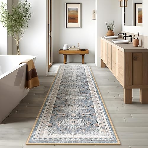 Miniatura 367 de Phantoscope Vintage Collection - Alfombra de área de 8 x 10 pies, alfombra grande para sala de estar, lavable, bohemio, antideslizante