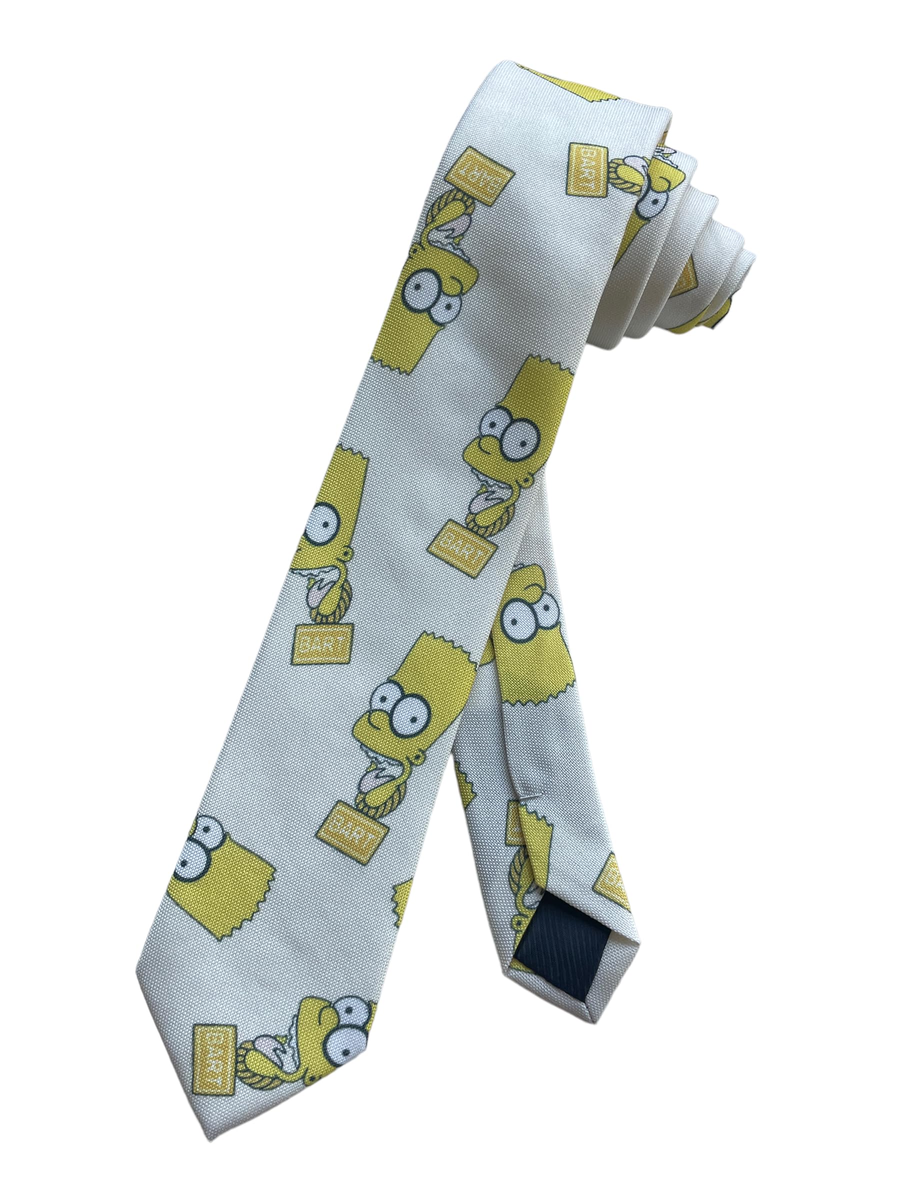 SamsinMens Bart Simpson FOX Cartoon Series Necktie - Blue - One Size Neck Tie