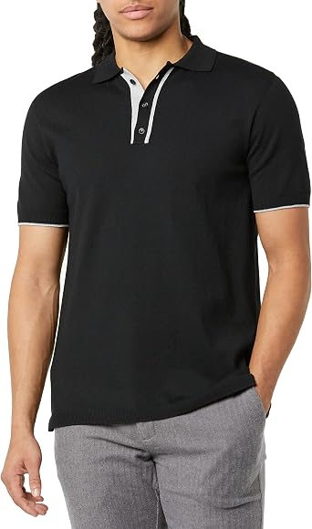 Short Sleeve Polo Sweater 
