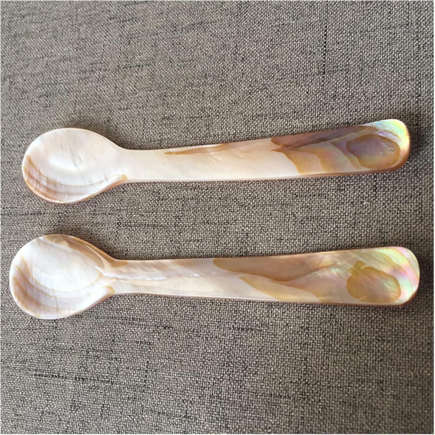 Natural Conch Mother of Pearl Conch shell Spoon Tableware Home Crafts 12cm Long caviar Coffee Spoon