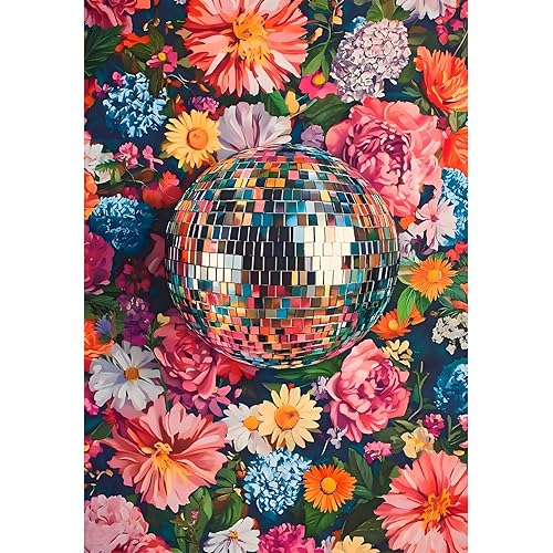 CraftCraze Paint by Numbers Kit for Adults, Adult Paint by Number Kits, Disco Ball Paint by Numbers for Adults Beginners, DIY Advanced Acrylic Painting on Canvas for Home Wall Art Decor 16x20 Inch