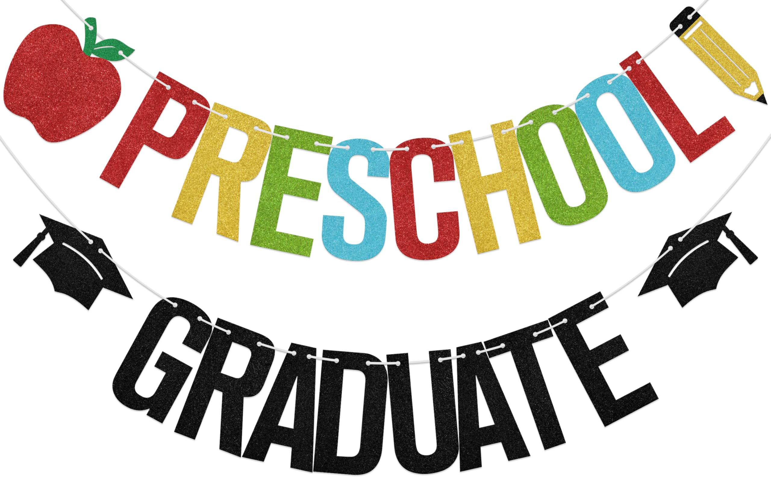 Aumccxz Preschool Graduate Banner Class of 2026 Preschool Graduation Party Decorations Prek Graduation Decorations Colorful