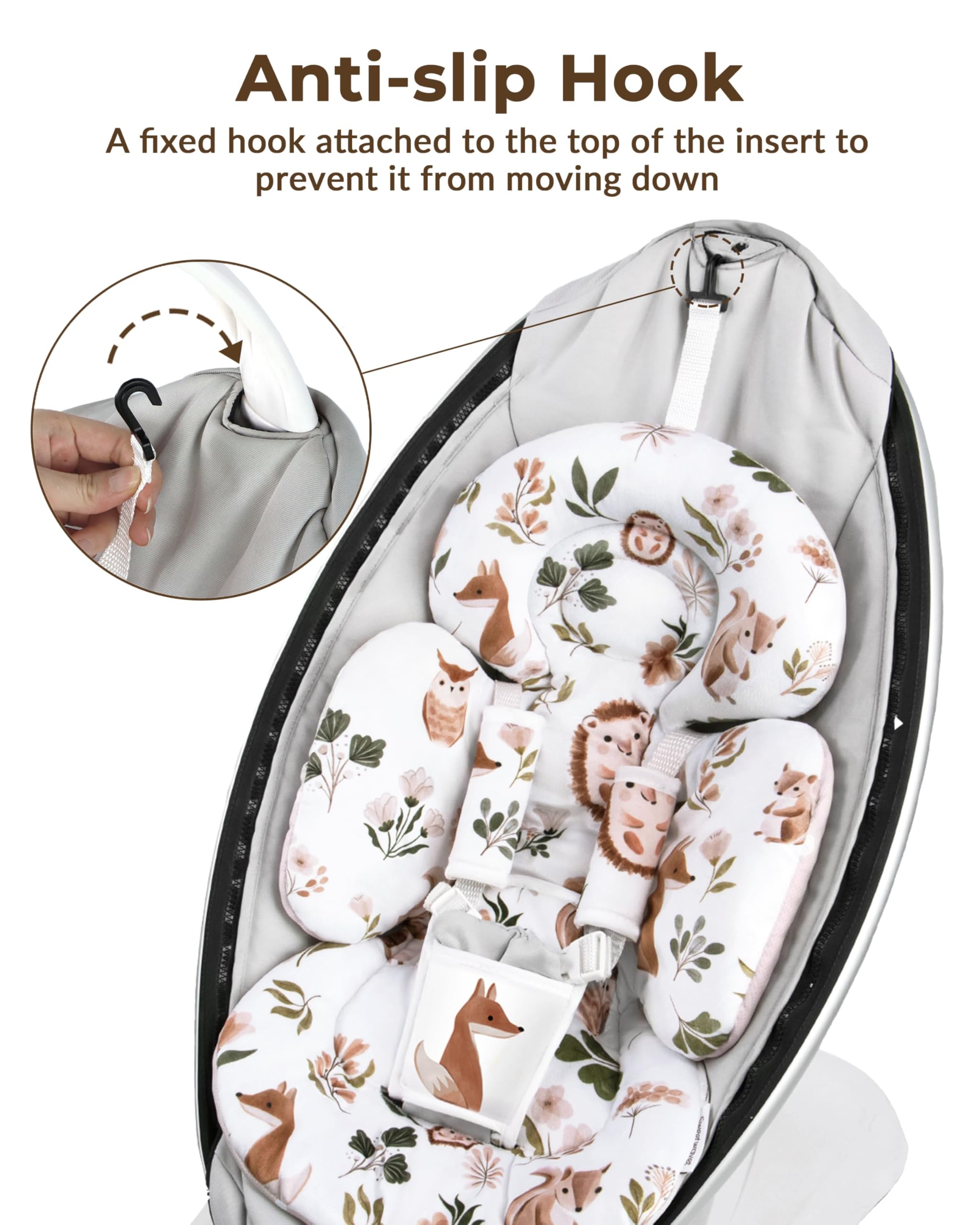 Amazon.co.jp: Sweetwavet 幼児用インサート 4moms Mamarooブランコと