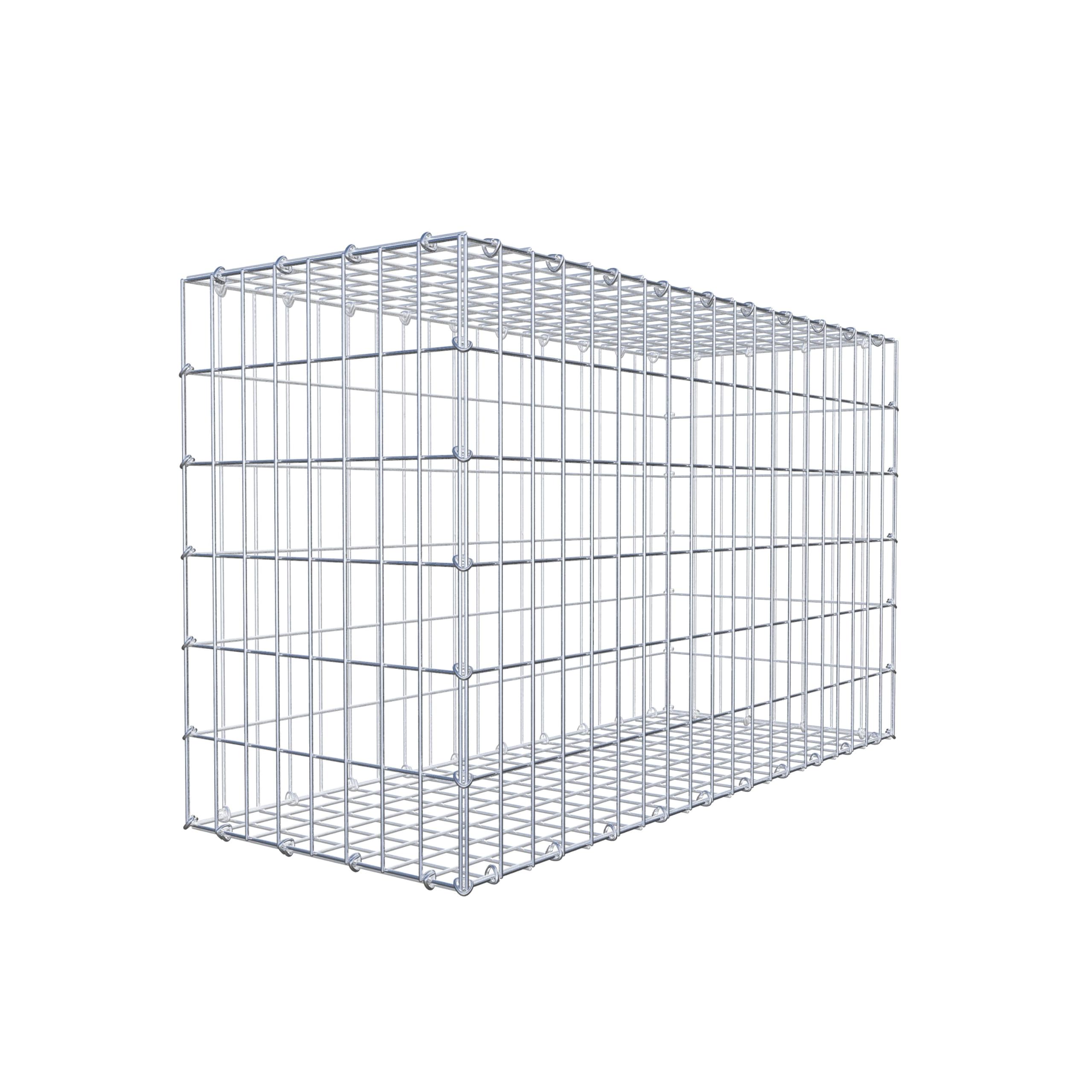 GABIONA Gabione 100 × 60 × 40 cm (L x H x T) – Steinkorb aus 4 mm Draht, Maschenweite 5 × 10 cm, C-Ring Verschluss + Gratis-Zange – ideal für Sichtschutz, Gabionenzaun, Gartenmauer und Steinkorbwand