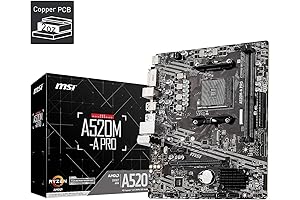 MSI A520M-A PRO Gaming Motherboard: Amplify Your Gaming Experience with Ryzen 5000 Support