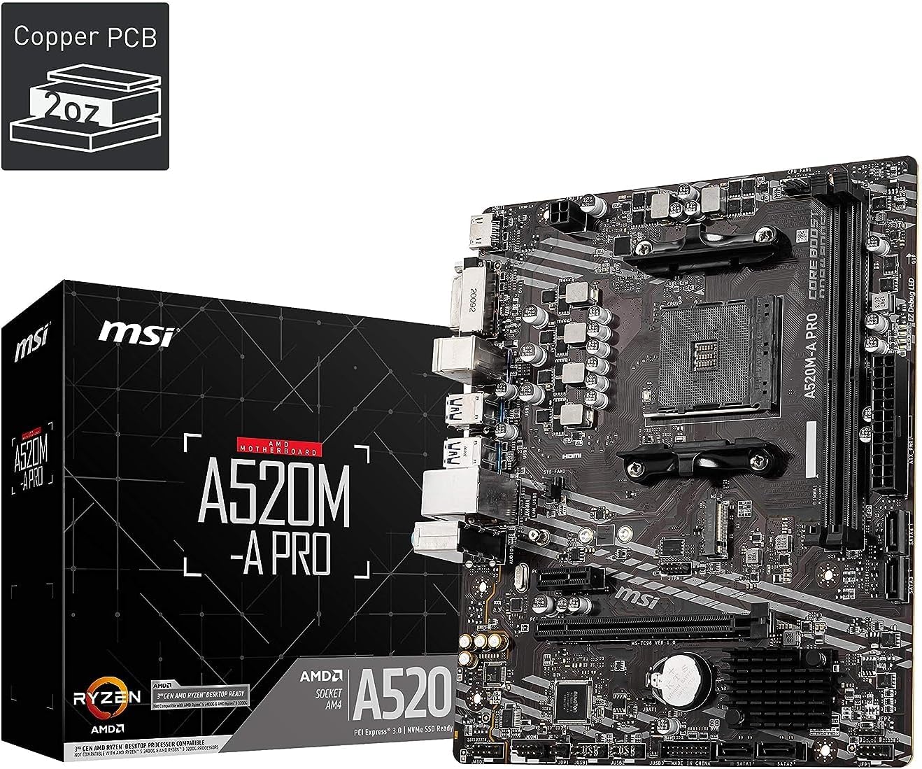 MSI A520M-A PRO Motherboard Review UK 2026