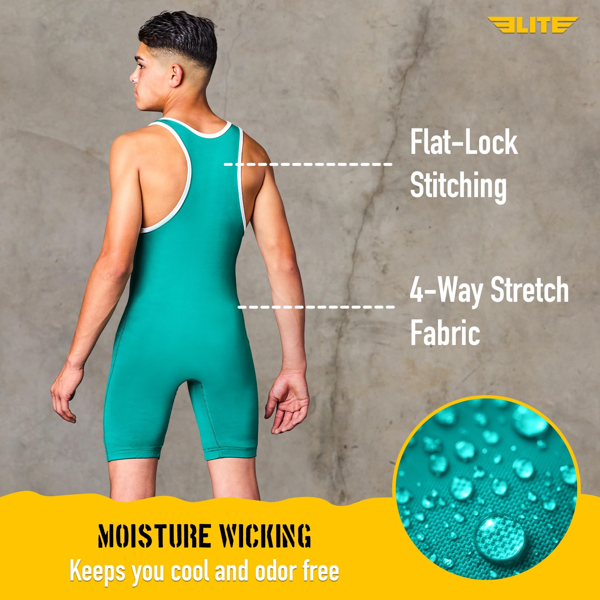 Elite Sports Singlet de lutte standard pour homme