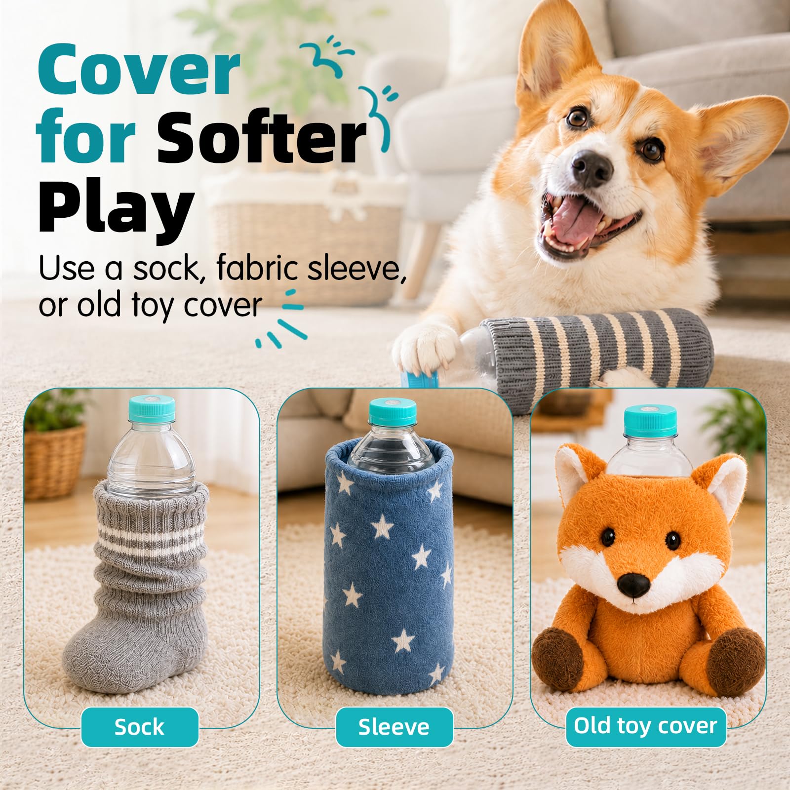 DIY Dog Squeaky Toys - Bottle Cap Squeakers -6 DIY Dog Squeaky Toys - Bottle Cap Squeakers -6